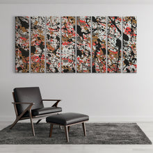Load image into Gallery viewer, Abstract Pollock Pink and Gold Cinema